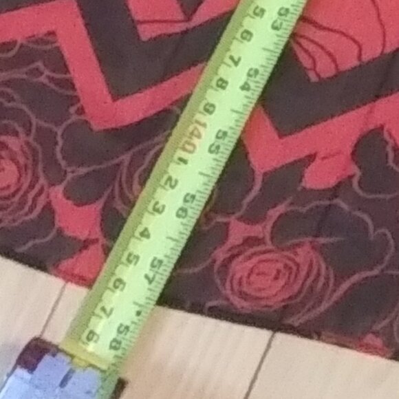 Anne Cole collection sarong roses print  red and black pool beach Cover up - Picture 13 of 16